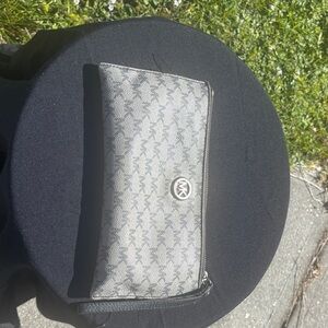 Michael Kors Black and Gray Patterned Clutch